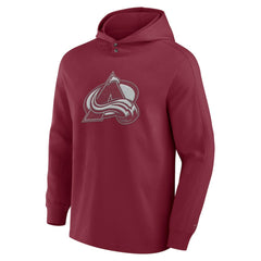 NHL Colorado Avalanche Fanatics Elements Blaze Tri-Blend Long Sleeve Hoodie T-Shirt