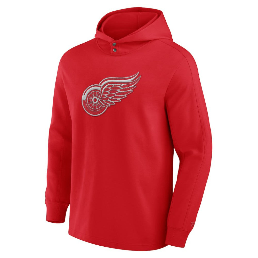 NHL Detroit Red Wings Fanatics Elements Blaze Tri-Blend Long Sleeve Hoodie T-Shirt