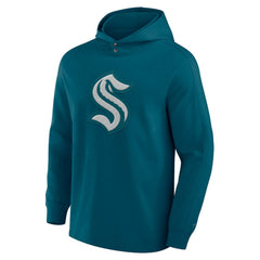 NHL Seattle Kraken Fanatics Elements Blaze Tri-Blend Long Sleeve Hoodie T-Shirt