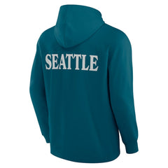NHL Seattle Kraken Fanatics Elements Blaze Tri-Blend Long Sleeve Hoodie T-Shirt