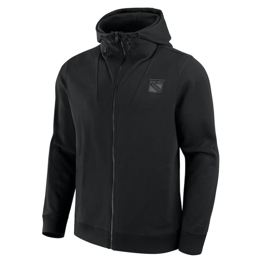 NHL New York Rangers Fanatics Elements Tonal Primary Tri-Blend Full-Zip Hoodie