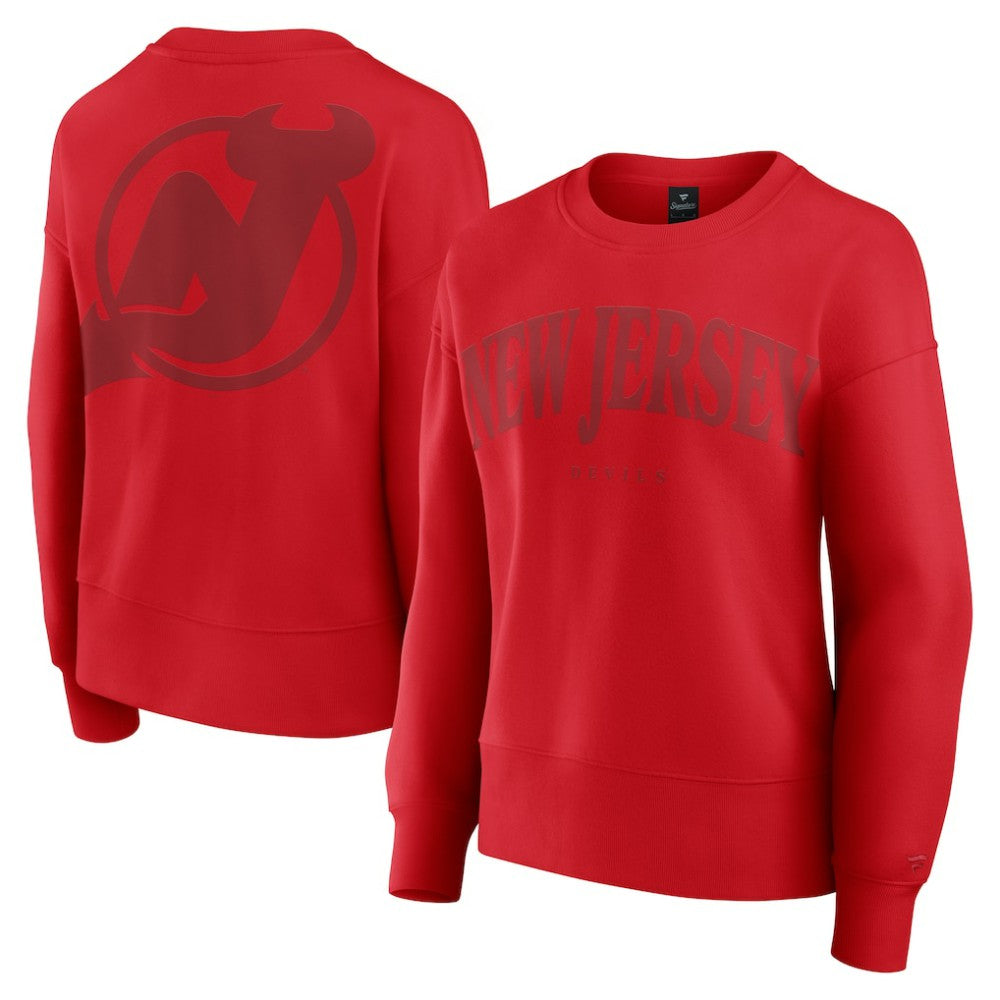 NHL New Jersey Devils Fanatics Women's Elements Flow Pullover Sweatshirt