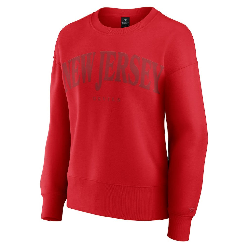 NHL New Jersey Devils Fanatics Women's Elements Flow Pullover Sweatshirt