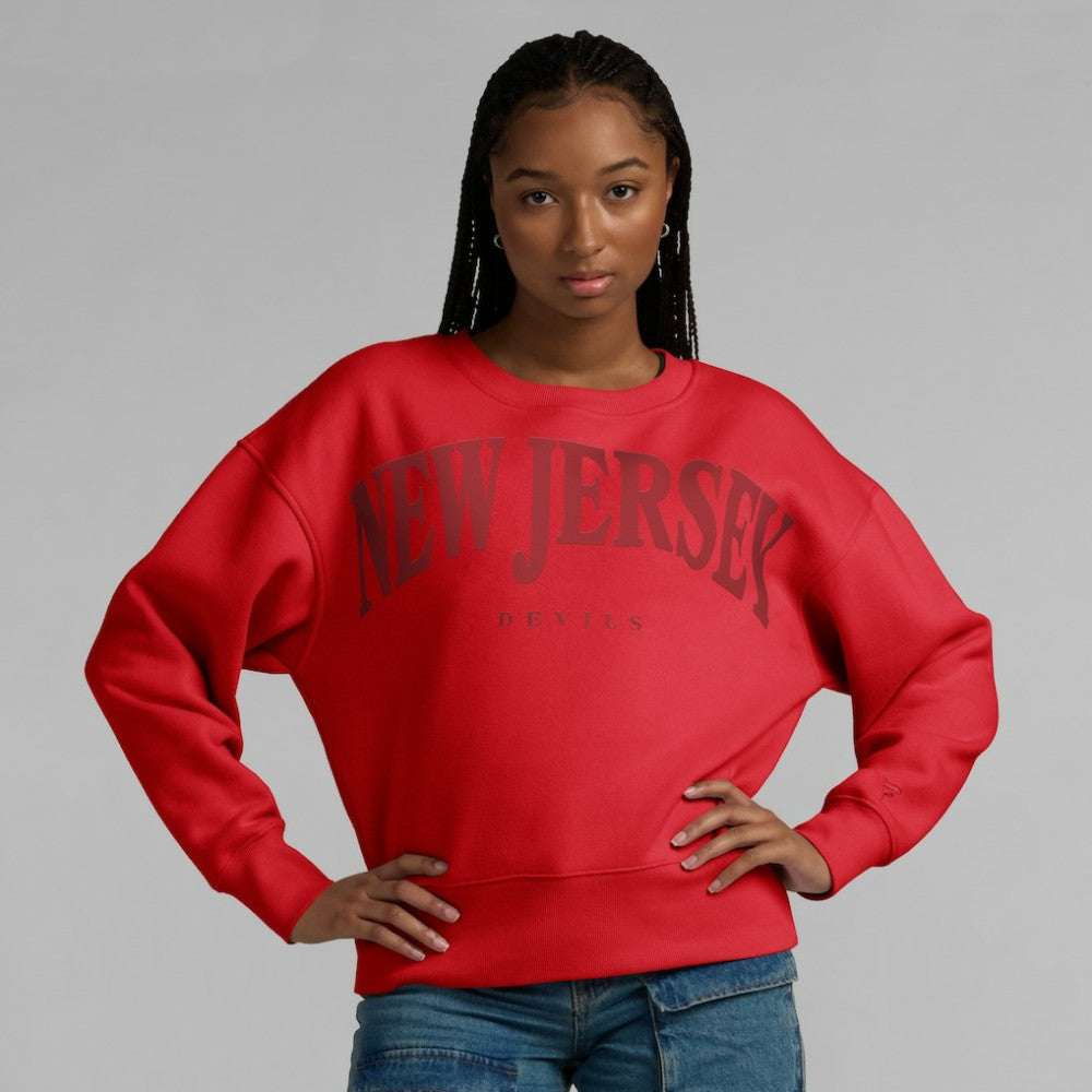 NHL New Jersey Devils Fanatics Women's Elements Flow Pullover Sweatshirt