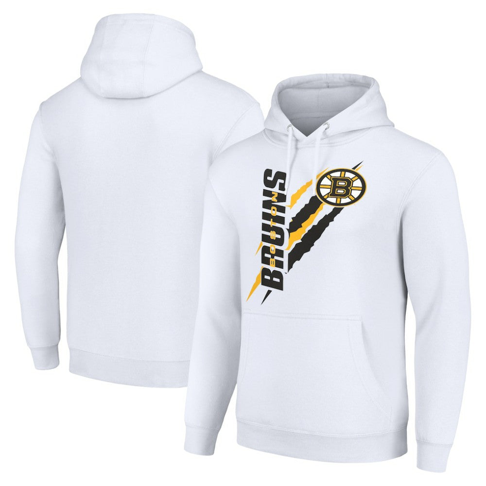 NHL Boston Bruins Starter Color Scratch Fleece Pullover Hoodie