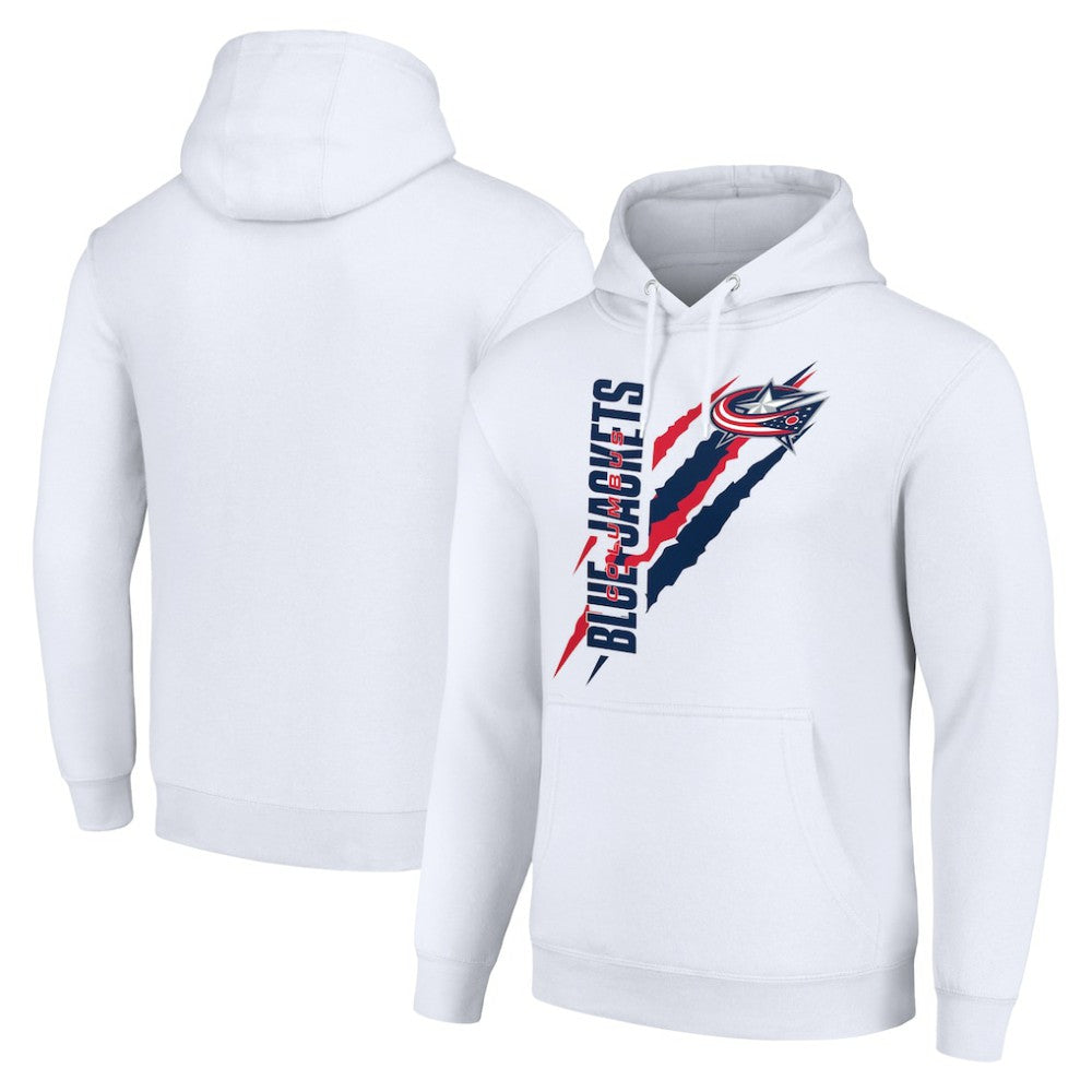 NHL Columbus Blue Jackets Starter Color Scratch Fleece Pullover Hoodie