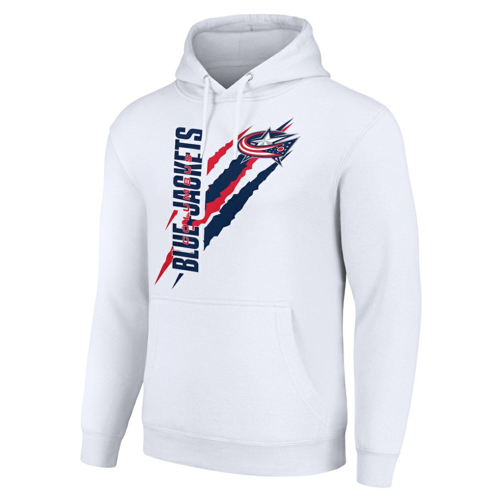 NHL Columbus Blue Jackets Starter Color Scratch Fleece Pullover Hoodie