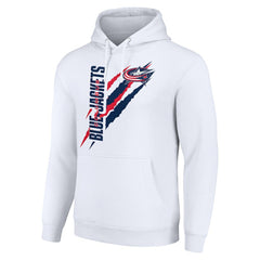 NHL Columbus Blue Jackets Starter Color Scratch Fleece Pullover Hoodie