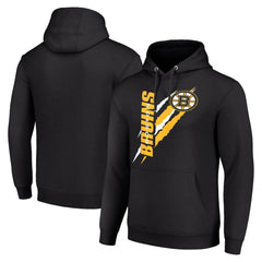 NHL Boston Bruins Starter Color Scratch Fleece Pullover Hoodie