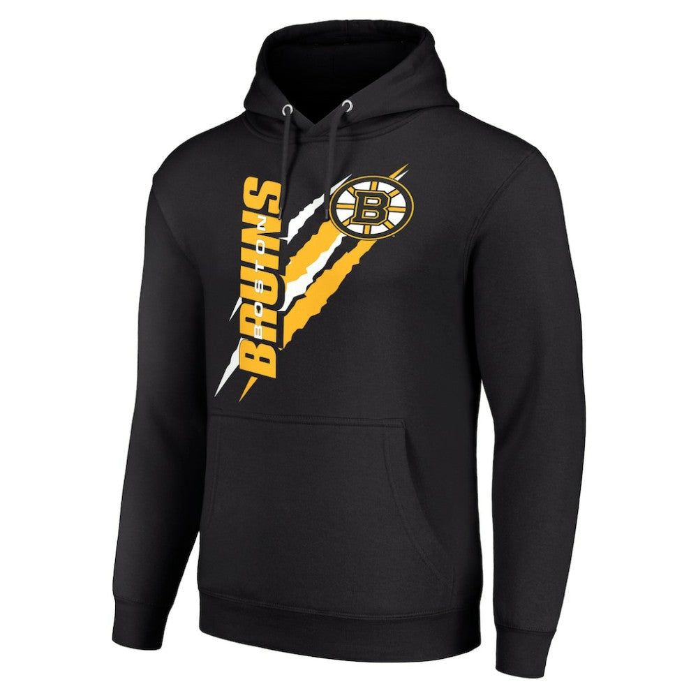NHL Boston Bruins Starter Color Scratch Fleece Pullover Hoodie