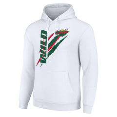 NHL Minnesota Wild Starter Color Scratch Fleece Pullover Hoodie