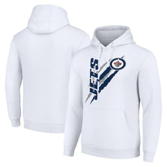 NHL Winnipeg Jets Starter Color Scratch Fleece Pullover Hoodie