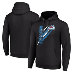 NHL Colorado Avalanche Starter Color Scratch Fleece Pullover Hoodie