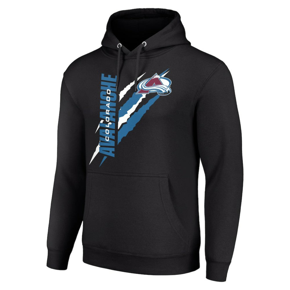 NHL Colorado Avalanche Starter Color Scratch Fleece Pullover Hoodie