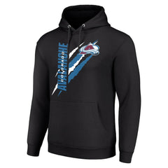 NHL Colorado Avalanche Starter Color Scratch Fleece Pullover Hoodie