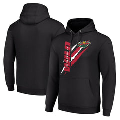 NHL Minnesota Wild Starter Color Scratch Fleece Pullover Hoodie