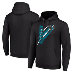 NHL San Jose Sharks Starter Color Scratch Fleece Pullover Hoodie