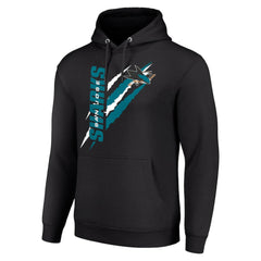 NHL San Jose Sharks Starter Color Scratch Fleece Pullover Hoodie