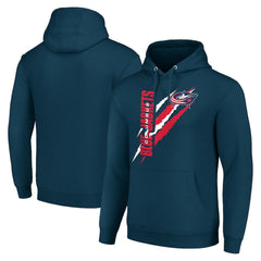 NHL Columbus Blue Jackets Starter Color Scratch Fleece Pullover Hoodie