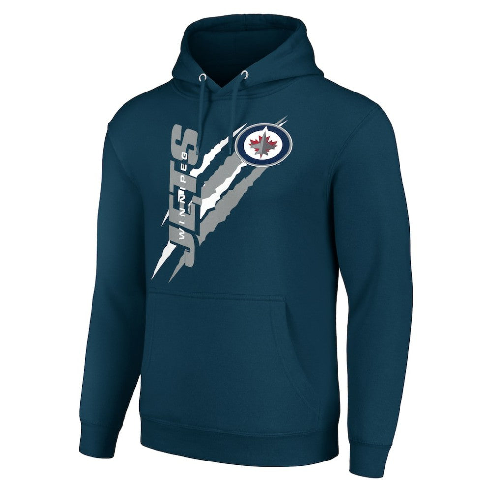 NHL Winnipeg Jets Starter Color Scratch Fleece Pullover Hoodie