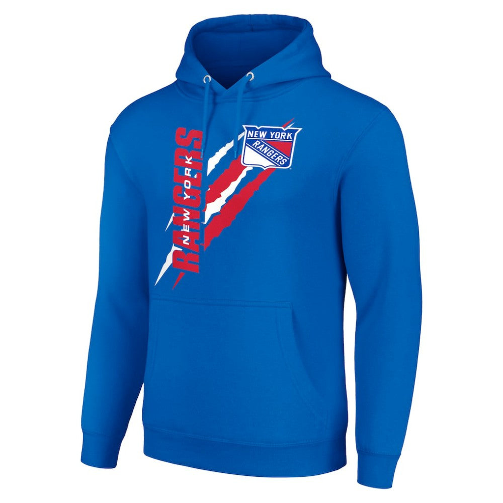 NHL New York Rangers Starter Color Scratch Fleece Pullover Hoodie