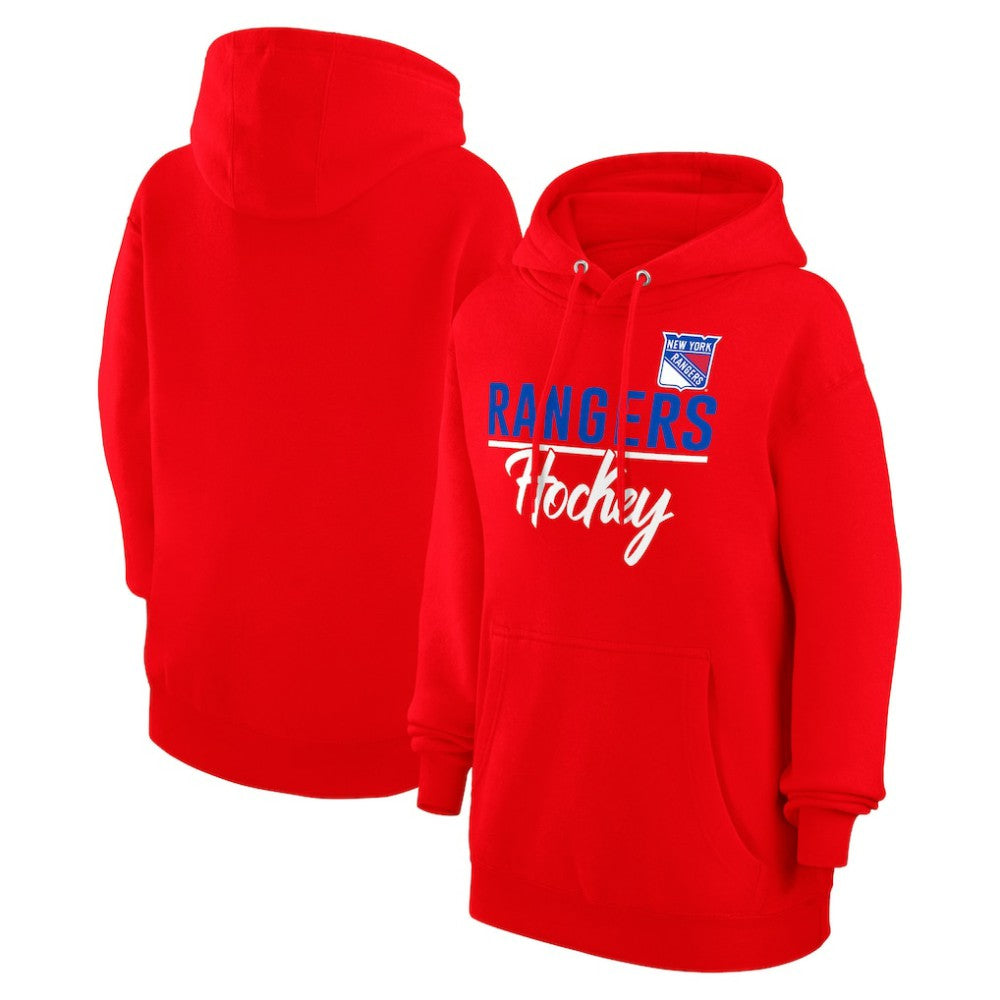 NHL New York Rangers G-III 4Her by Carl Banks Women's Team Fleece Pullover Hoodie