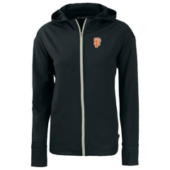Black San Francisco Giants Cutter & Buck Women's City Connect Daybreak Eco Recycled Full-Zip Hoodie