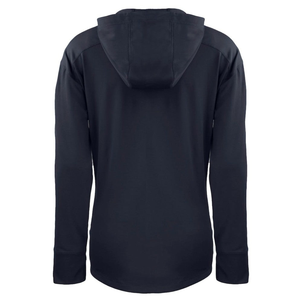 Navy Chicago Cubs Cutter & Buck Women's City Connect Daybreak Eco Recycled Half-Zip Hoodie