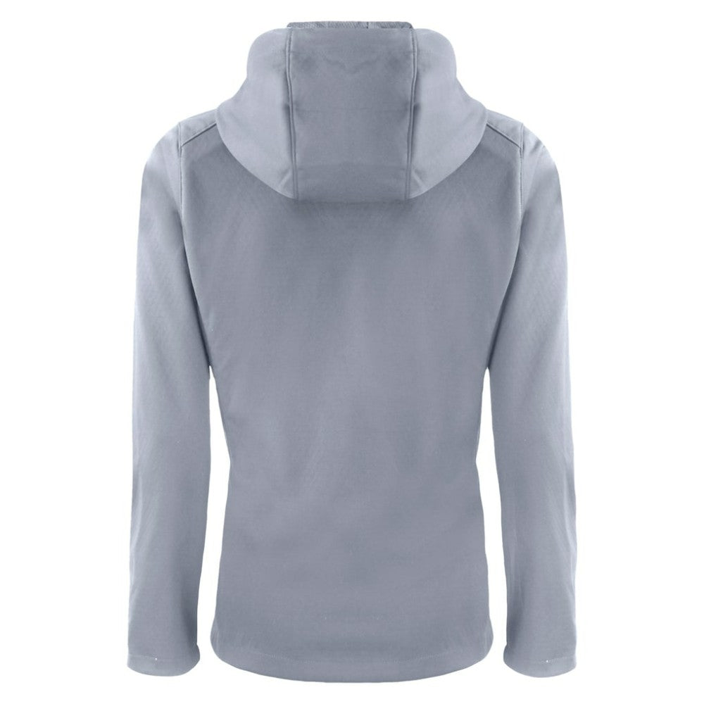 Gray San Diego Padres Cutter & Buck Women's City Connect Evoke Eco Softshell Recycled Full-Zip Hoodie Jacket