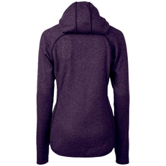 Heather Purple Colorado Rockies Cutter & Buck Women's City Connect Mainsail Full-Zip Hooded Jacket