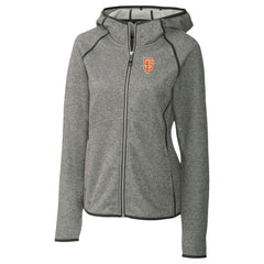 Heather Gray San Francisco Giants Cutter & Buck Women's City Connect Mainsail Full-Zip Hooded Jacket
