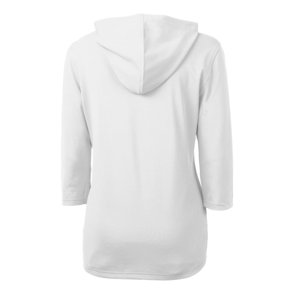 White San Diego Padres Cutter & Buck Women's City Connect Virtue Eco Pique Recycled Half-Zip Pullover Hoodie