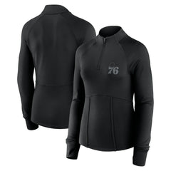 Fanatics Philadelphia 76ers Women's Elements Match Raglan Quarter-Zip Top