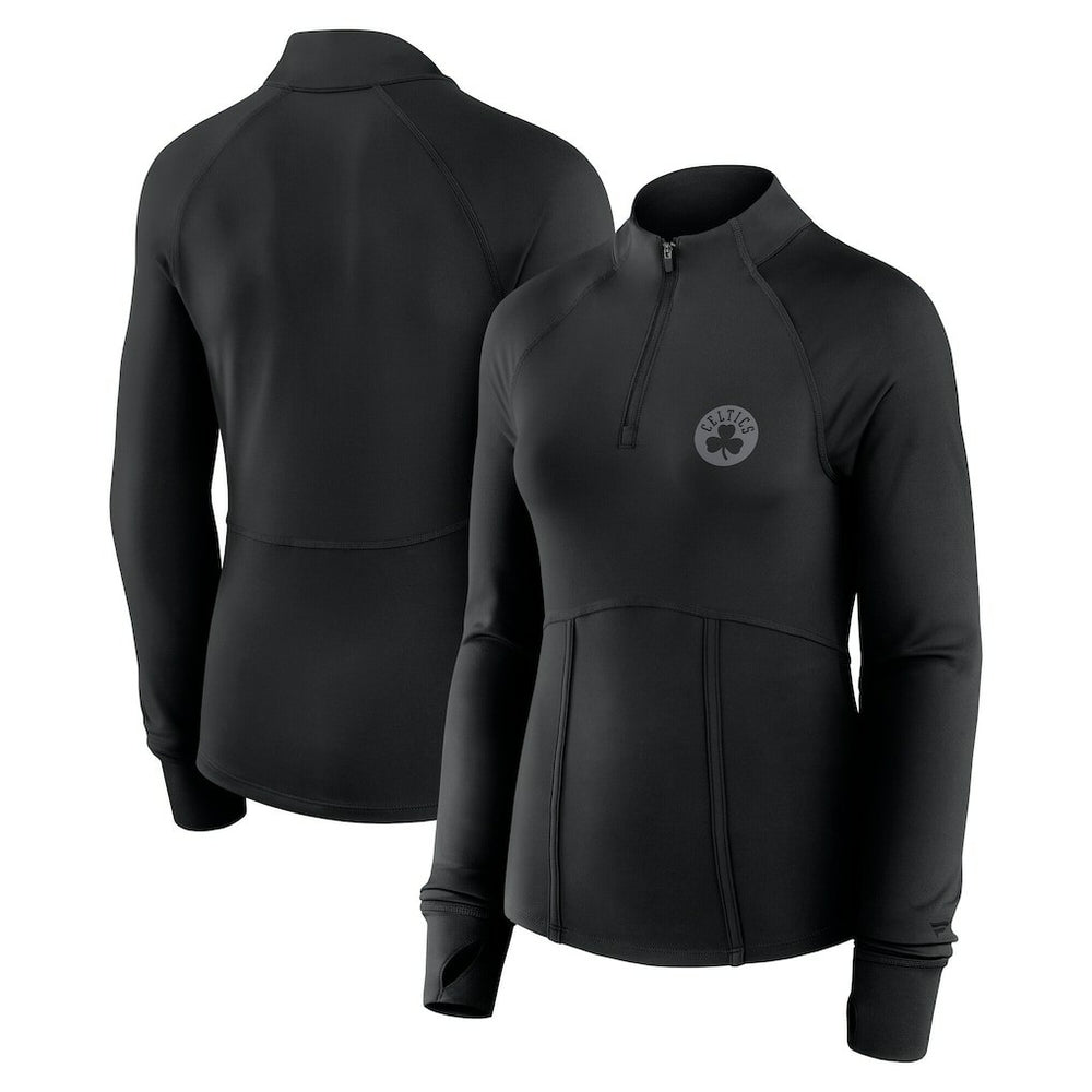 Fanatics Boston Celtics Women's Elements Match Raglan Quarter-Zip Top