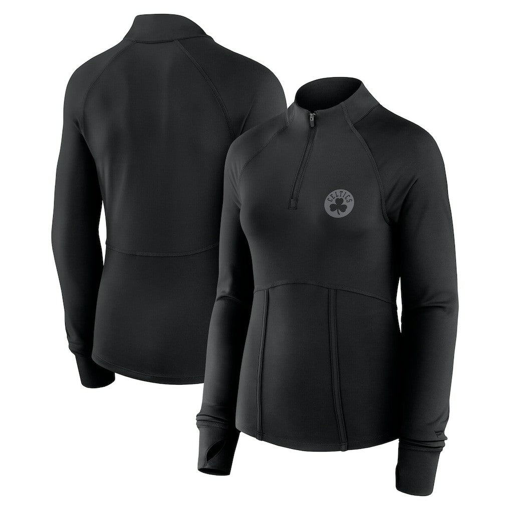 Fanatics Boston Celtics Women's Elements Match Raglan Quarter-Zip Top
