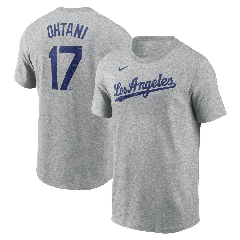 Shohei Ohtani Los Angeles Dodgers Nike 2024 Fuse Name & Number T-Shirt – Gray