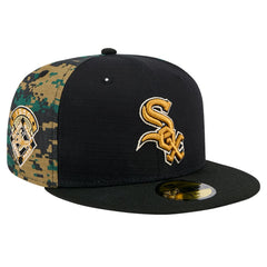 Black Chicago White Sox New Era Digi Camo 59FIFTY Fitted Hat