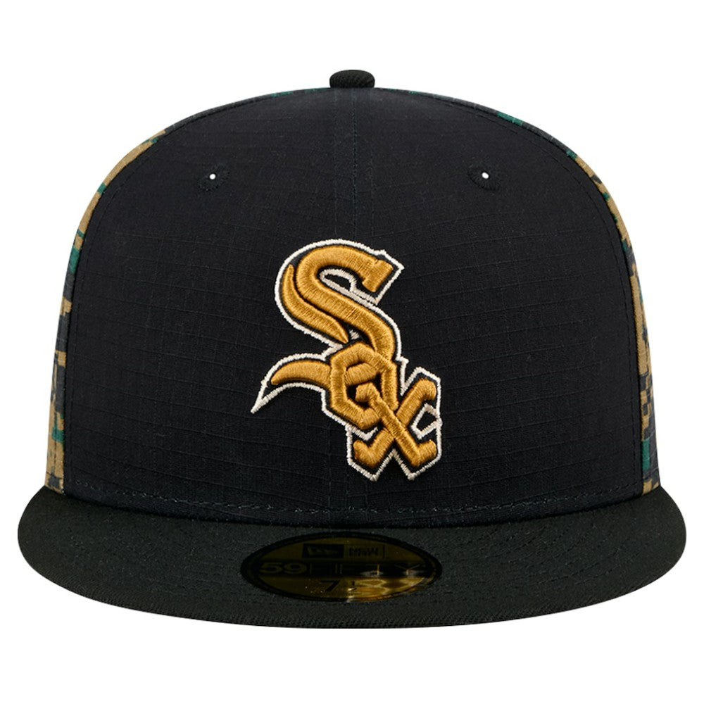 Black Chicago White Sox New Era Digi Camo 59FIFTY Fitted Hat