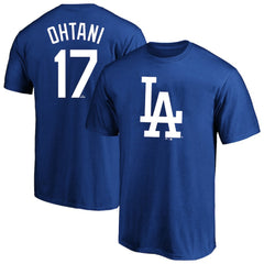 Royal Shohei Ohtani Los Angeles Dodgers Fanatics Big & Tall Name & Number T-Shirt
