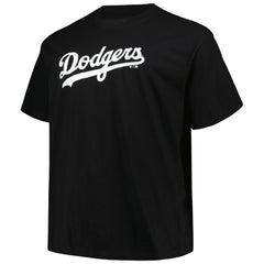 Black Shohei Ohtani Los Angeles Dodgers Profile Big & Tall Name & Number T-Shirt