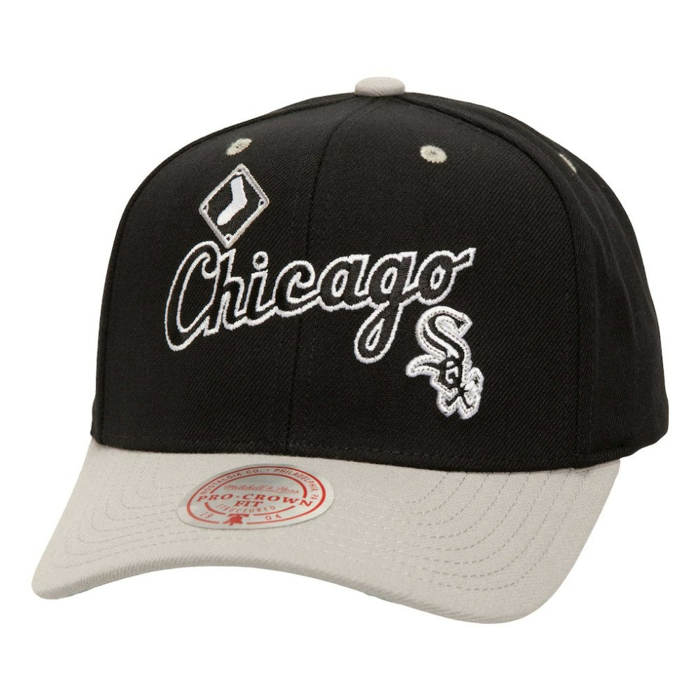Black Chicago White Sox Mitchell & Ness  All In 2.0 Adjustable Hat
