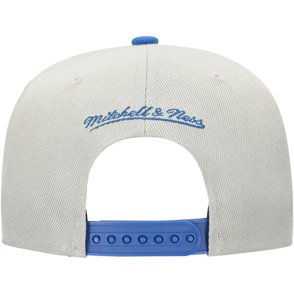 Gray/Royal Los Angeles Dodgers Mitchell & Ness Knock Out Panel Snapback Hat