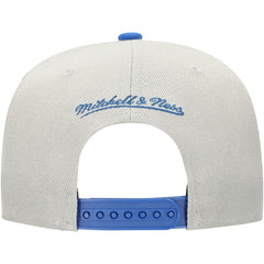 Gray/Royal Los Angeles Dodgers Mitchell & Ness Knock Out Panel Snapback Hat