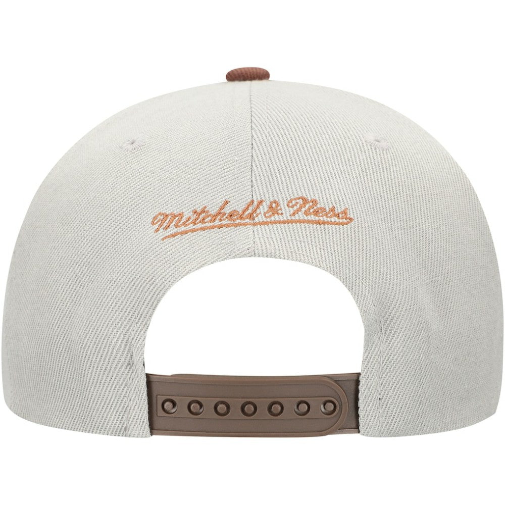 Gray/Brown San Diego Padres Mitchell & Ness Knock Out Panel Snapback Hat