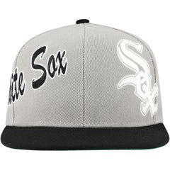 Gray Chicago White Sox Mitchell & Ness Knock Out Panel Snapback Hat