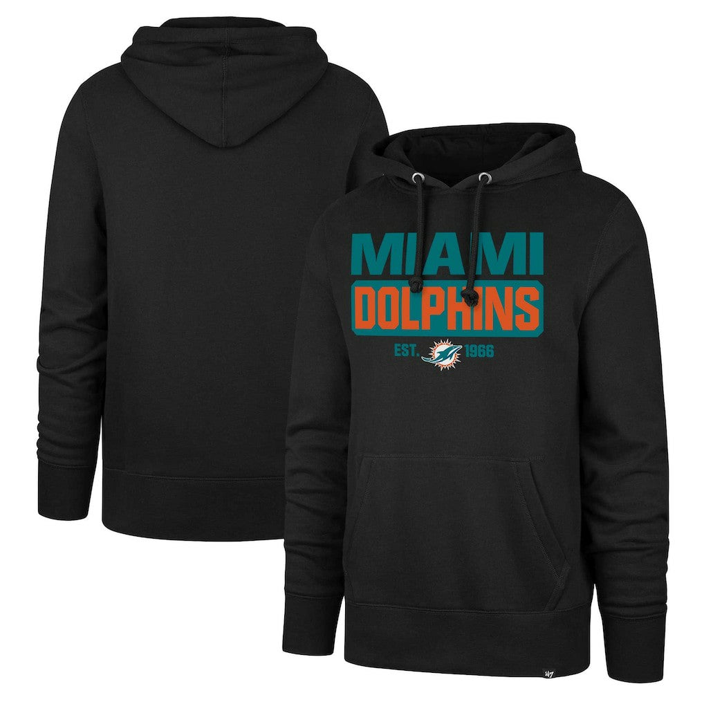 '47 Box Out Headline Pullover Hoodie - Miami Dolphins Hoodies