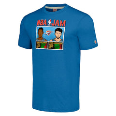 Shai Gilgeous-Alexander & Chet Holmgren Oklahoma City Thunder Homage Unisex NBA Jam Tri-Blend T-Shirt