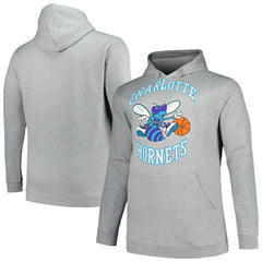 Mitchell & Ness Charlotte Hornets Hardwood Classics Big & Tall Pullover Hoodie