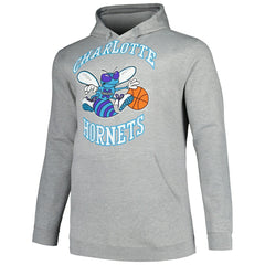 Mitchell & Ness Charlotte Hornets Hardwood Classics Big & Tall Pullover Hoodie