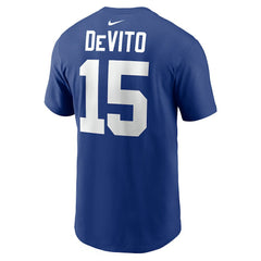 Tommy DeVito  Name & Number T-Shirt - New York Giants T-shirts